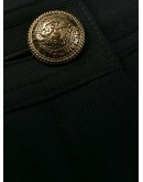 embossed button detail shorts
