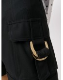embossed button detail shorts