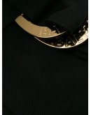 embossed button detail shorts