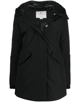 padded hooded coat