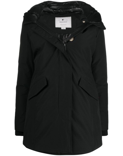 padded hooded coat