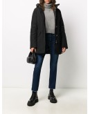 padded hooded coat