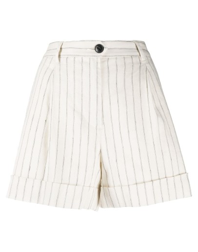 pinstripe print shorts