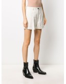 pinstripe print shorts