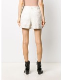 pinstripe print shorts