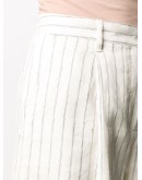 pinstripe print shorts