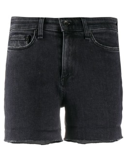 rolled-cuff denim shorts