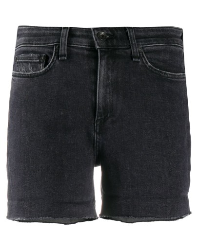rolled-cuff denim shorts