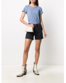 rolled-cuff denim shorts