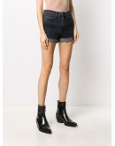 rolled-cuff denim shorts