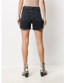 rolled-cuff denim shorts