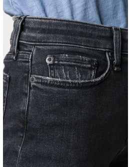 rolled-cuff denim shorts