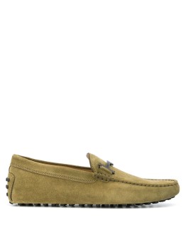 double T suede loafers