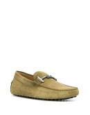 double T suede loafers