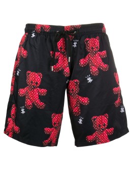 Teddy-print swim shorts 