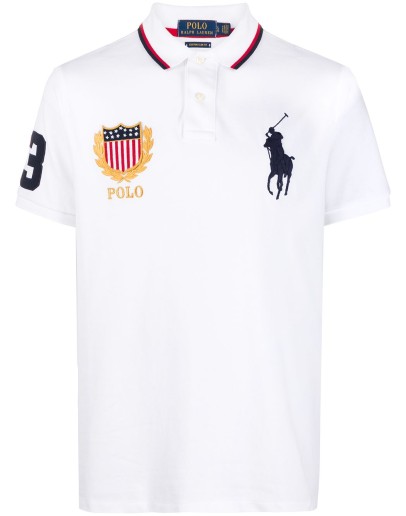 embroidered-logo polo shirt
