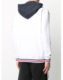 logo print cotton hoodie