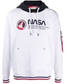 logo print cotton hoodie