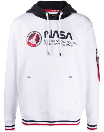logo print cotton hoodie