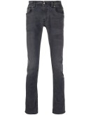 embroidered logo skinny jeans