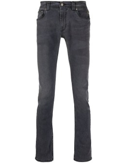 embroidered logo skinny jeans