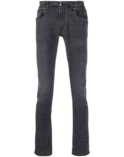 embroidered logo skinny jeans