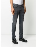 embroidered logo skinny jeans