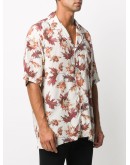 leaf-print shirt