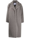 shearling midi coat