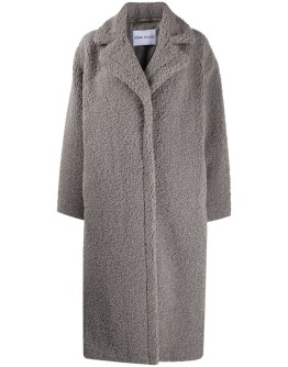 shearling midi coat