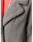 shearling midi coat