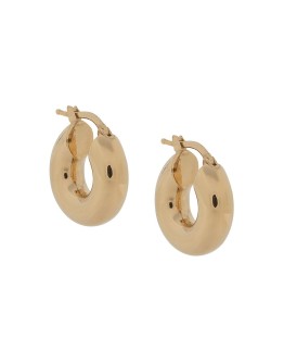 engraved logo hoop earrings