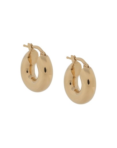 engraved logo hoop earrings