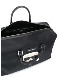 logo patch weekender bag