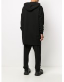  text-print cotton hoodie 