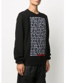 text-print cotton sweatshirt