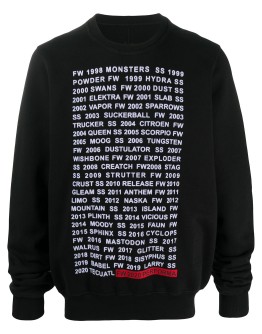 text-print cotton sweatshirt