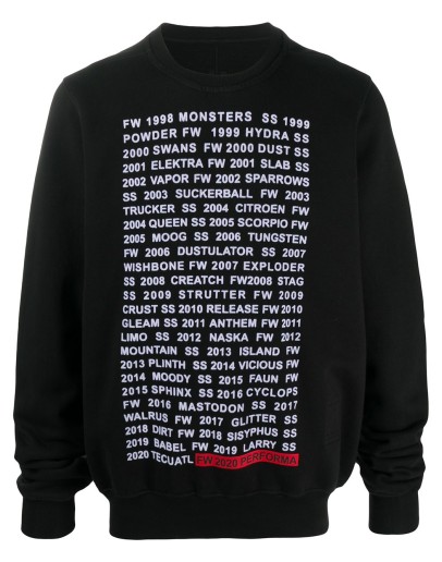 text-print cotton sweatshirt