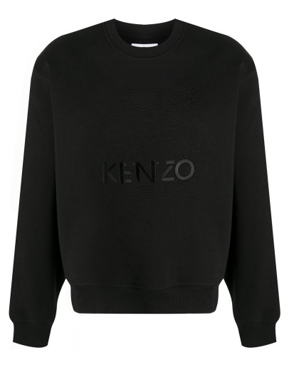 embroidered-logo sweatshirt