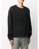 embroidered-logo sweatshirt