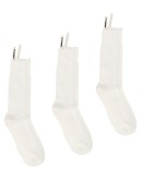 ribbed-knit 3-set socks
