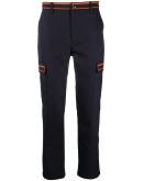 contrast-trim trousers