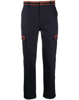 contrast-trim trousers