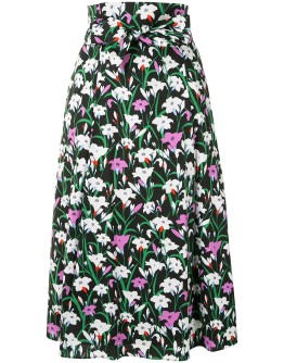 Avi floral print A-line skirt 