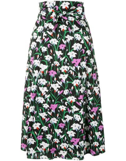 Avi floral print A-line skirt 