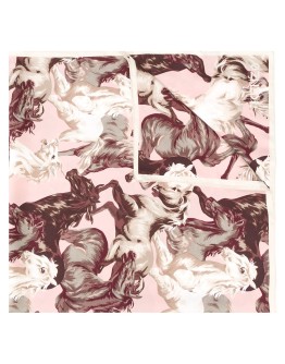 horse-print silk scarf