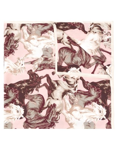 horse-print silk scarf
