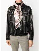 horse-print silk scarf