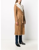 shearling-lined trench coat