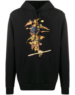 graphic-print hoodie